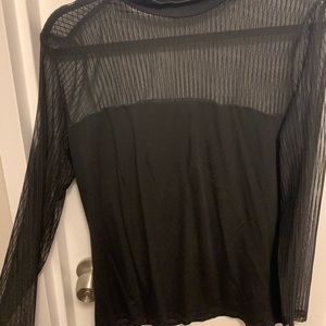 SHEIN black blouse- sheer top- 3x